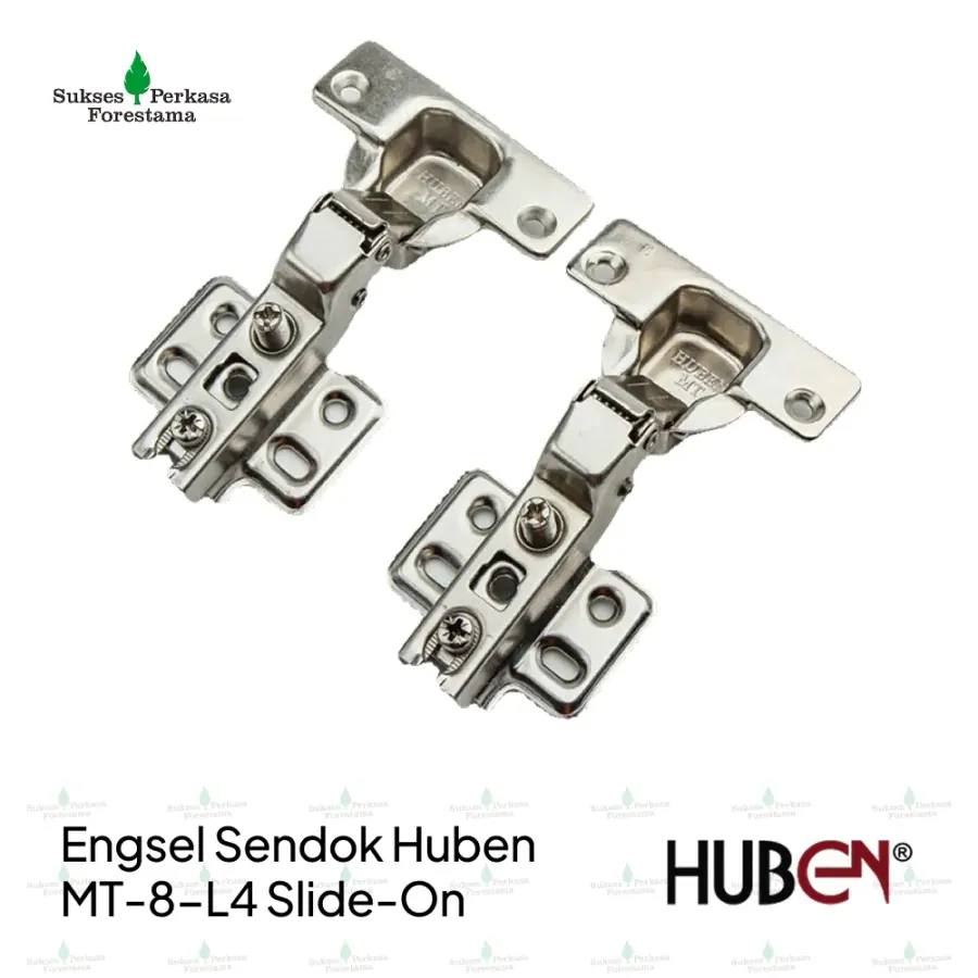 Engsel Sendok Huben Slide-On MT-8-L4 Ø35 mm - 1/2 Bengkok