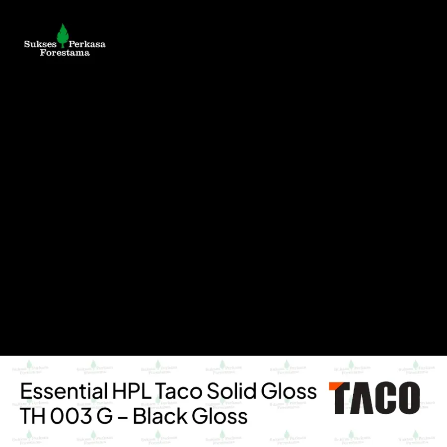 Essential HPL Taco Solid Gloss TH 003 G – Black Gloss