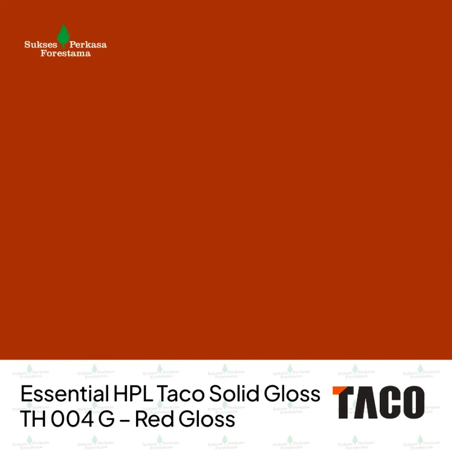Essential HPL Taco Solid Gloss TH 004 G – Red Gloss