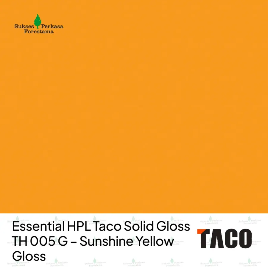Essential HPL Taco Solid Gloss TH 005 G – Sunshine Yellow Gloss