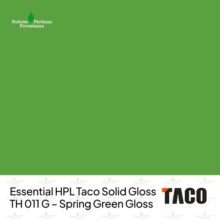 Essential HPL Taco Solid Gloss TH 011 G – Spring Green Gloss