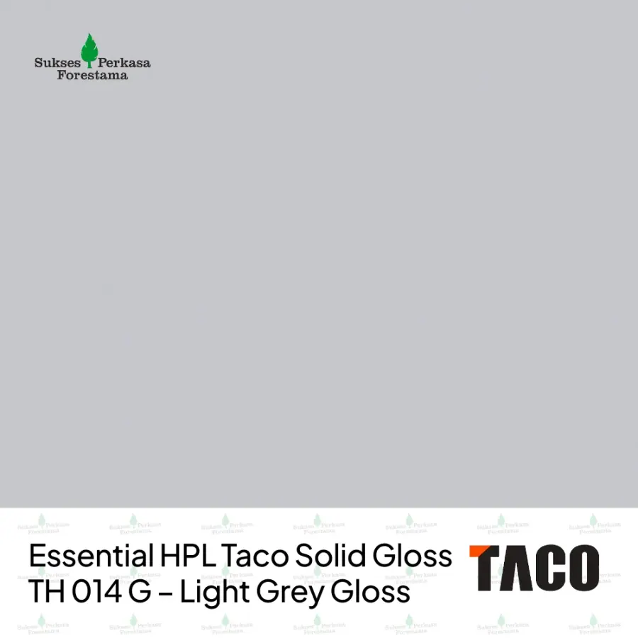 Essential HPL Taco Solid Gloss TH 014 G – Light Grey Gloss