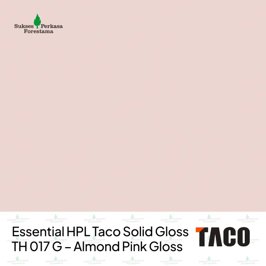 Essential HPL Taco Solid Gloss TH 017 G – Almond Pink Gloss