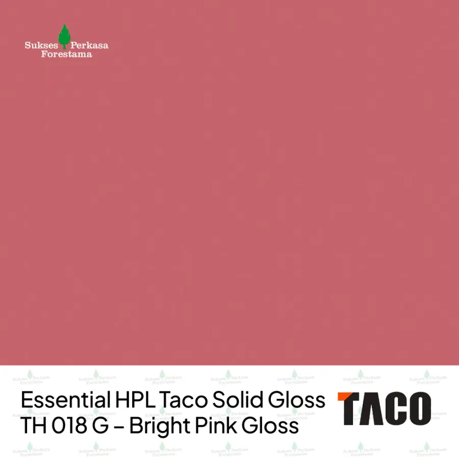 Essential HPL Taco Solid Gloss TH 018 G – Bright Pink Gloss