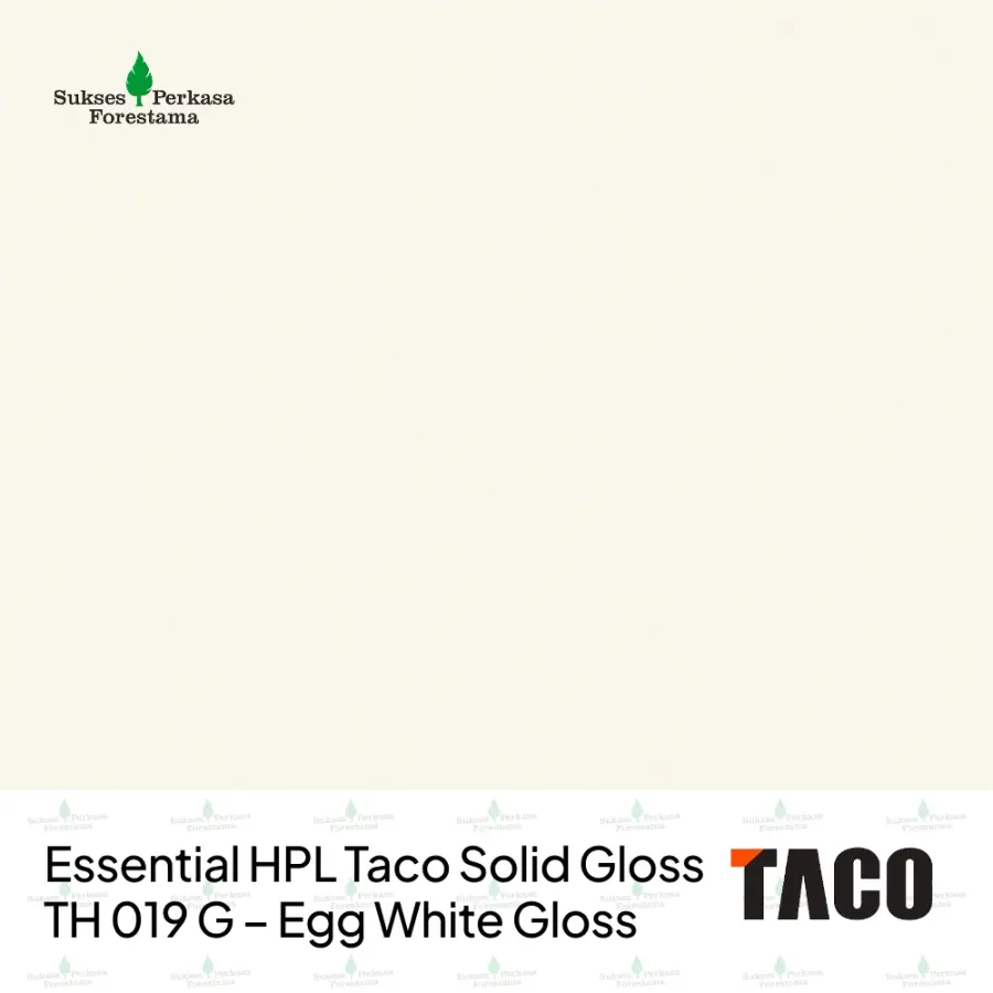Essential HPL Taco Solid Gloss TH 019 G – Egg White Gloss