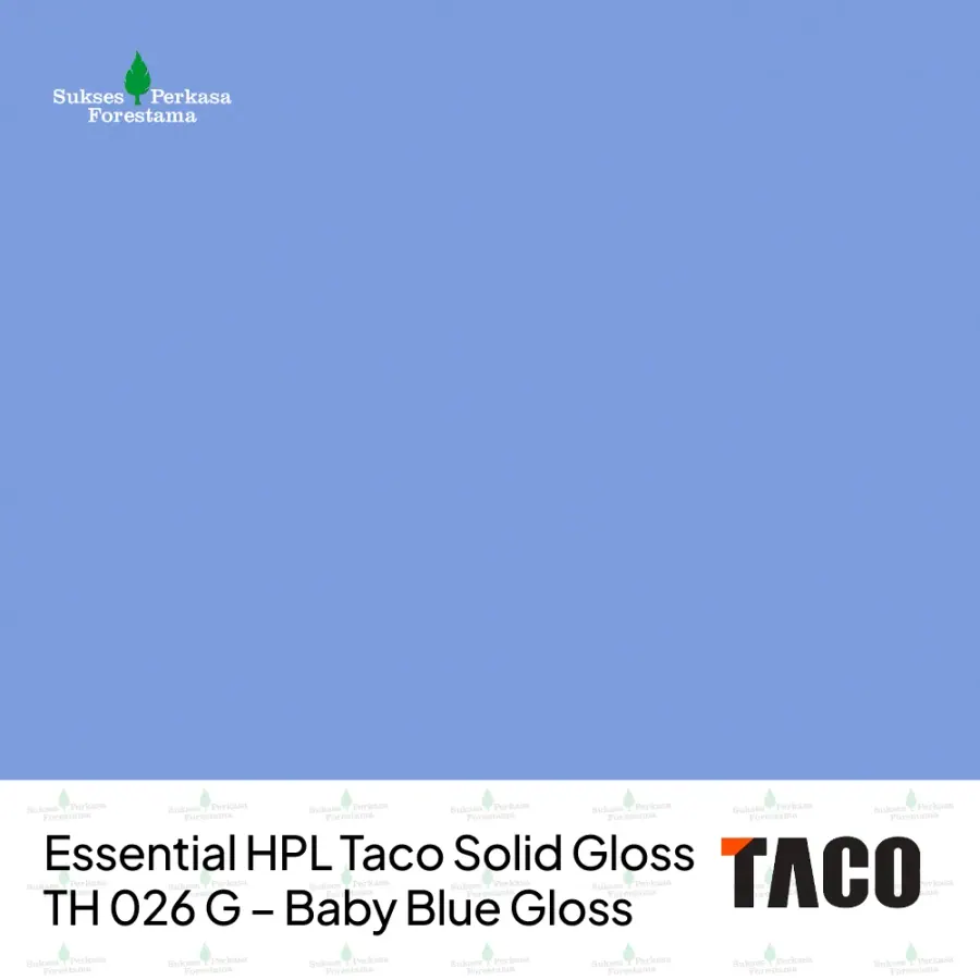 Essential HPL Taco Solid Gloss TH 026 G – Baby Blue Gloss