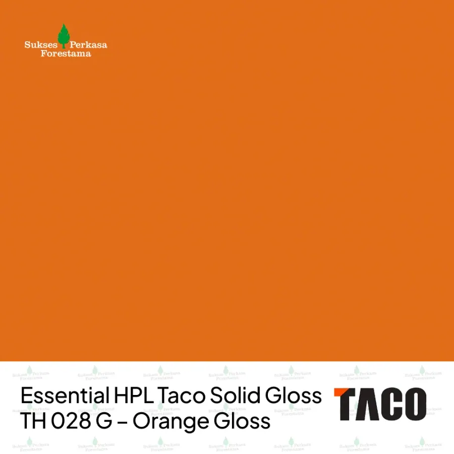 Essential HPL Taco Solid Gloss TH 028 G – Orange Gloss