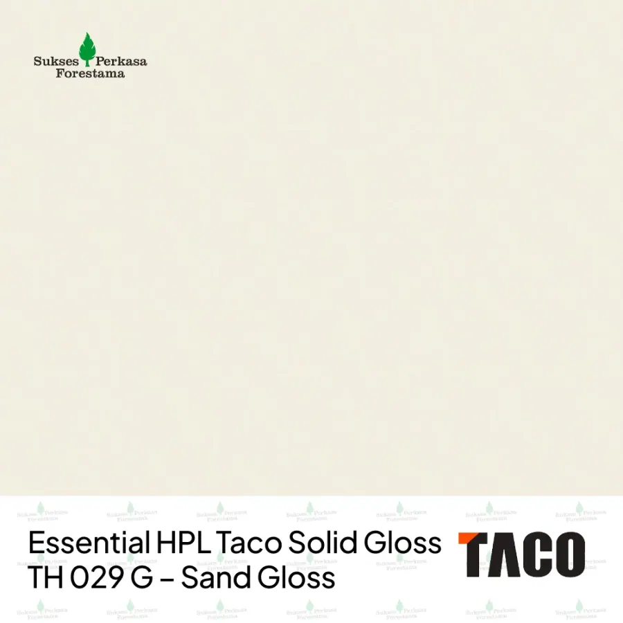 Essential HPL Taco Solid Gloss TH 029 G – Sand Gloss