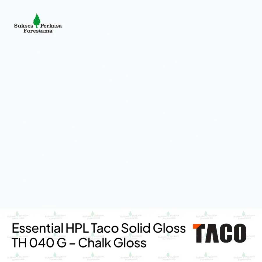 Essential HPL Taco Solid Gloss TH 040 G – Chalk Gloss
