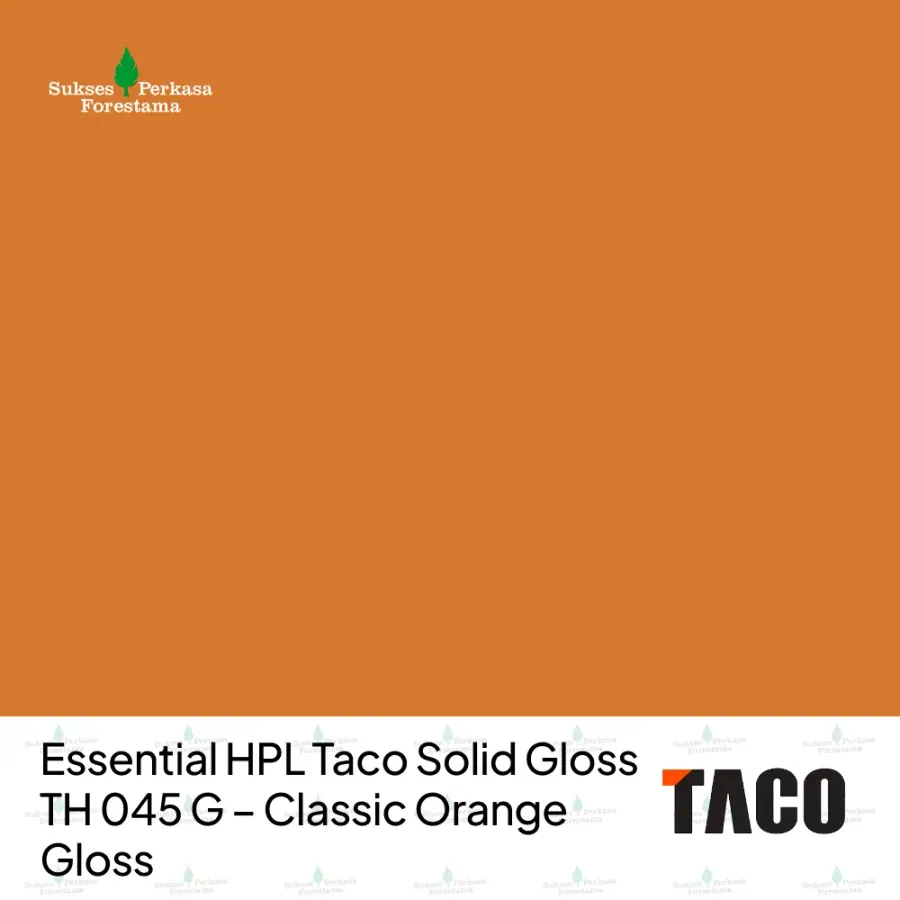 Essential HPL Taco Solid Gloss TH 045 G – Classic Orange Gloss
