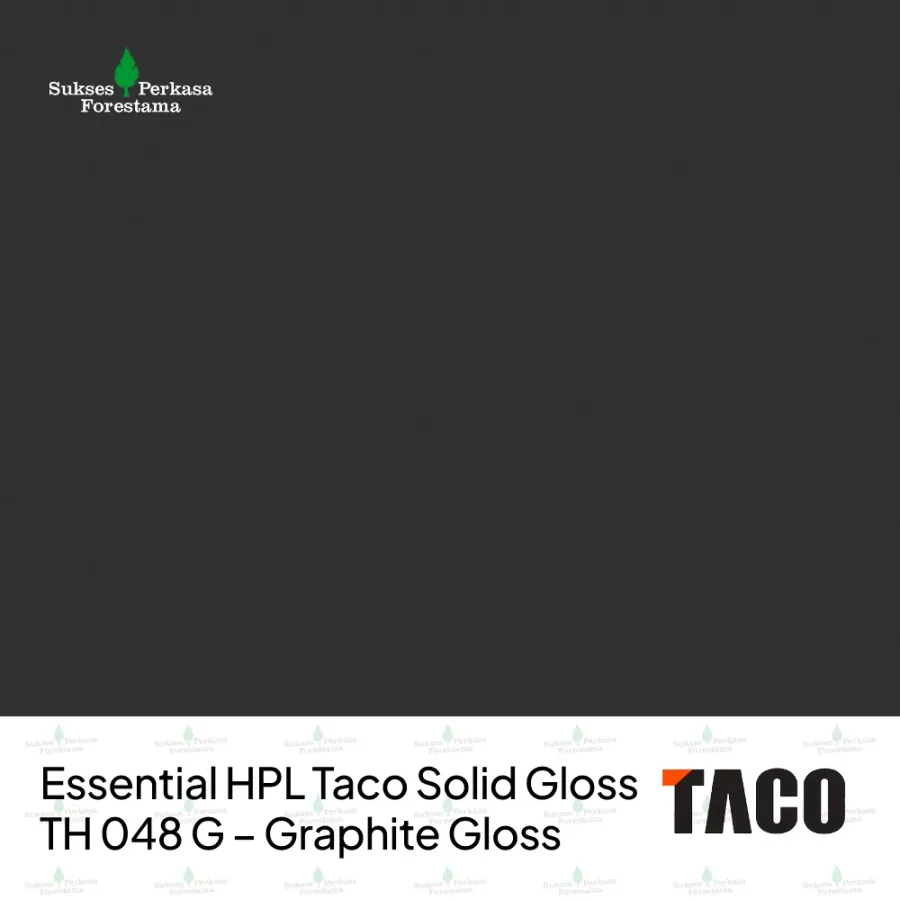 Essential HPL Taco Solid Gloss TH 048 G – Graphite Gloss