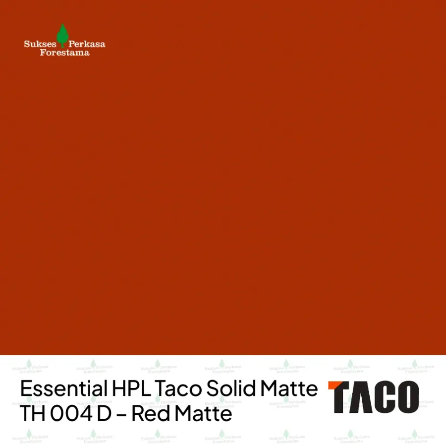 Essential HPL Taco Solid Matte TH 004 D – Red Matte