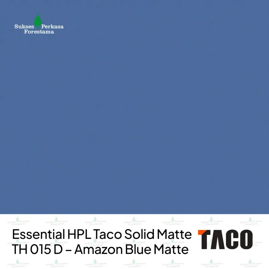 Essential HPL Taco Solid Matte TH 015 D – Amazon Blue Matte