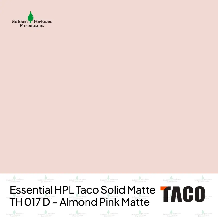 Essential HPL Taco Solid Matte TH 017 D – Almond Pink Matte
