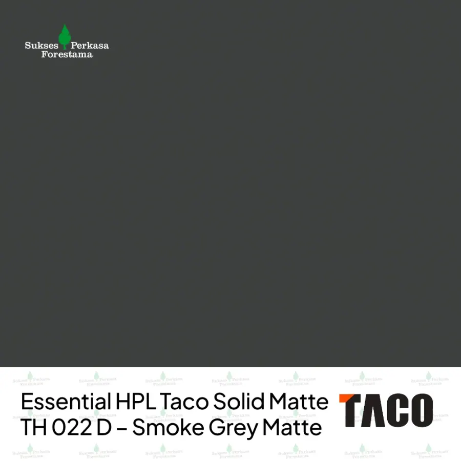 Essential HPL Taco Solid Matte TH 022 D – Smoke Grey Matte