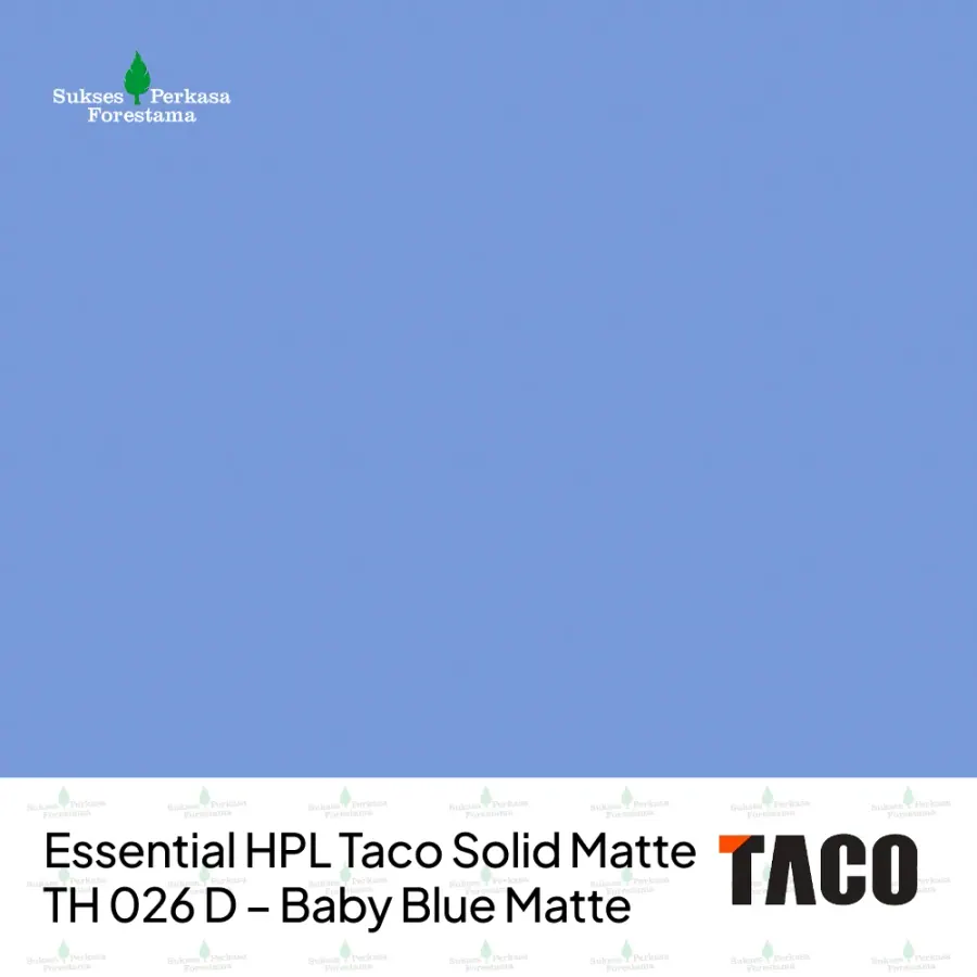 Essential HPL Taco Solid Matte TH 026 D – Baby Blue Matte
