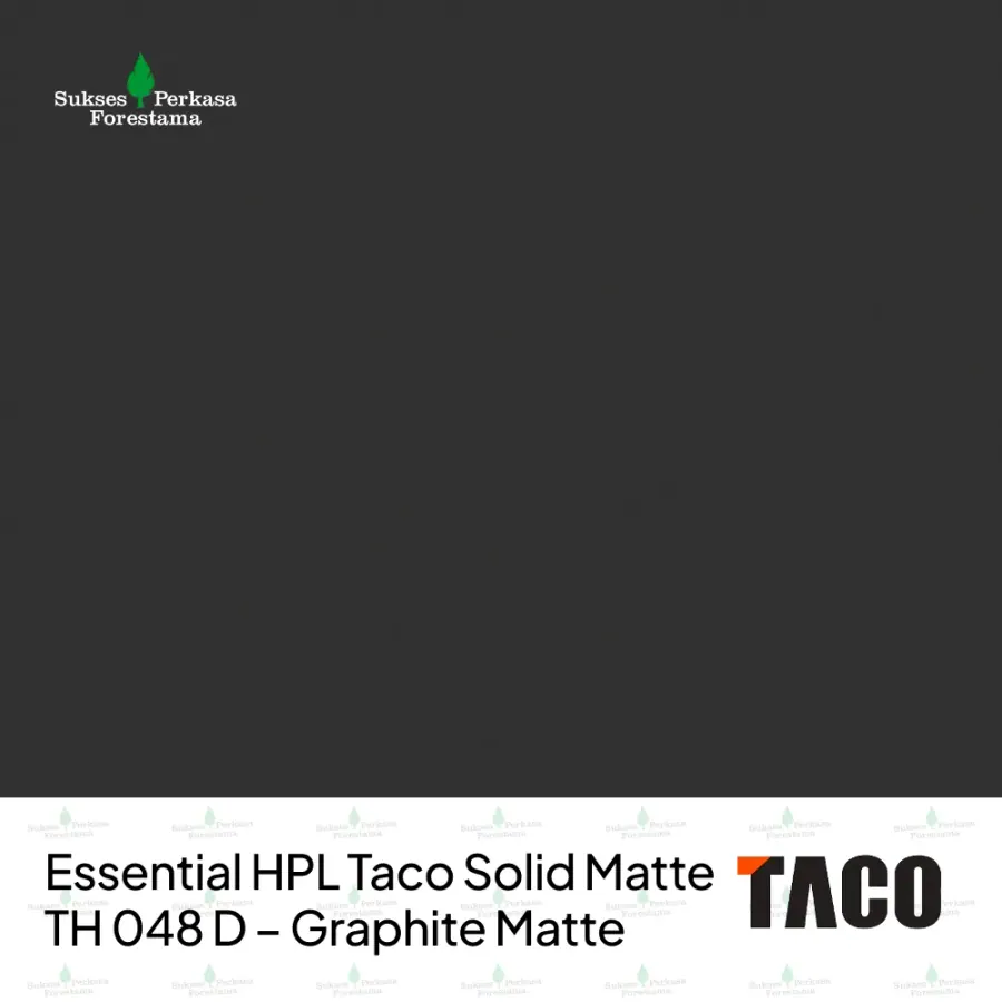 Essential HPL Taco Solid Matte TH 048 D – Graphite Matte