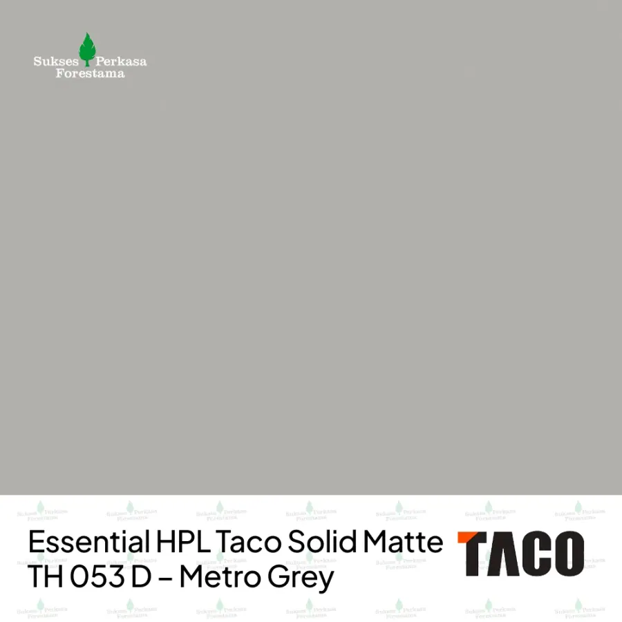 Essential HPL Taco Solid Matte TH 053 D – Metro Grey