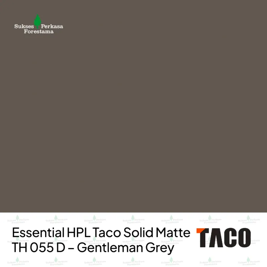 Essential HPL Taco Solid Matte TH 055 D – Gentleman Grey