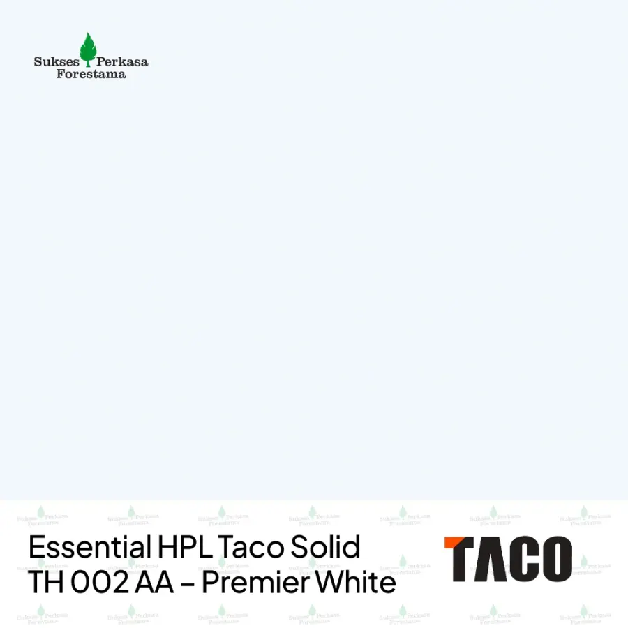 Essential HPL Taco Solid TH 002 AA – Premier White