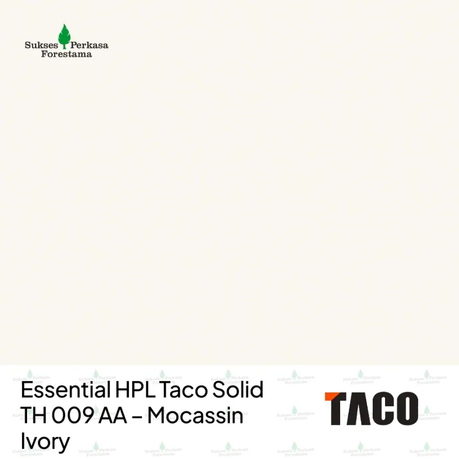 Essential HPL Taco Solid TH 009 AA – Mocassin Ivory