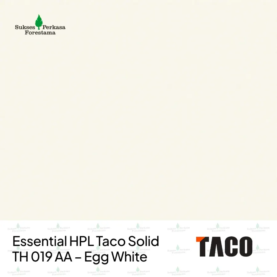 Essential HPL Taco Solid TH 019 AA – Egg White