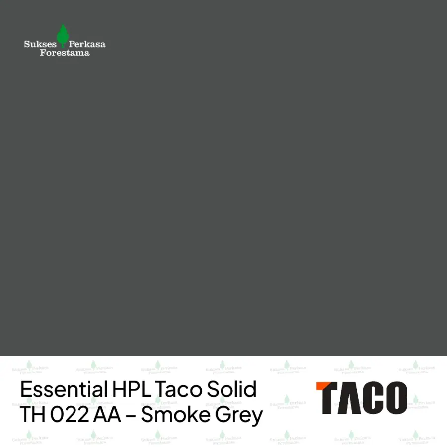 Essential HPL Taco Solid TH 022 AA – Smoke Grey