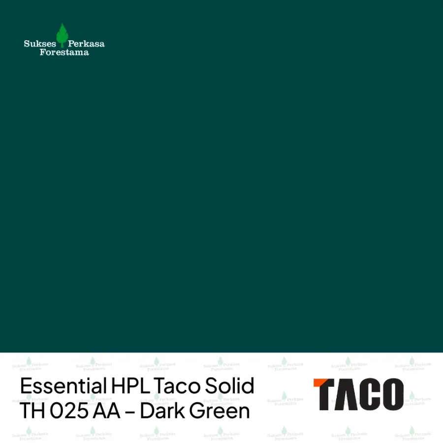 Essential HPL Taco Solid TH 025 AA – Dark Green
