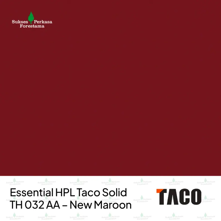 Essential HPL Taco Solid TH 032 AA – New Maroon