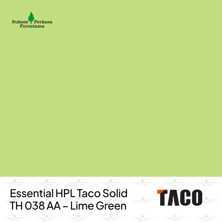 Essential HPL Taco Solid TH 038 AA – Lime Green
