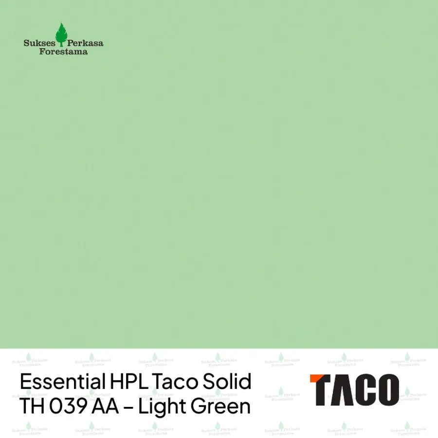 Essential HPL Taco Solid TH 039 AA – Light Green