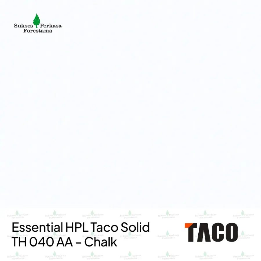 Essential HPL Taco Solid TH 040 AA – Chalk