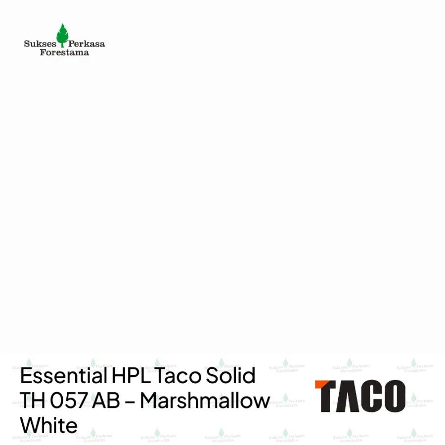 Essential HPL Taco Solid TH 057 AB – Marshmallow White