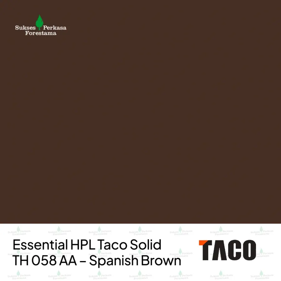 Essential HPL Taco Solid TH 058 AA – Spanish Brown