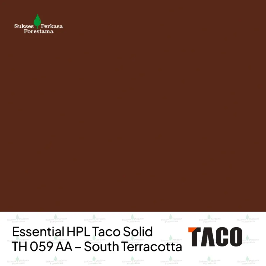 Essential HPL Taco Solid TH 059 AA – South Terracotta