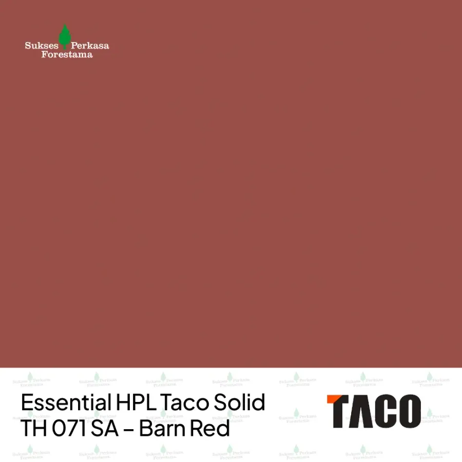 Essential HPL Taco Solid TH 071 SA – Barn Red