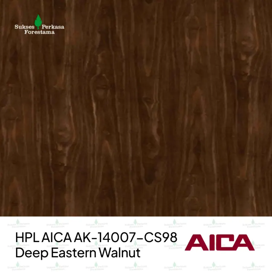 HPL AICA AK-14007-CS98 – Deep Eastern Walnut