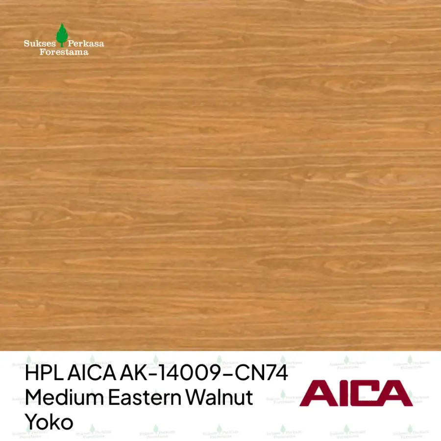 HPL AICA AK-14009-CN74 – Medium Eastern Walnut Yoko