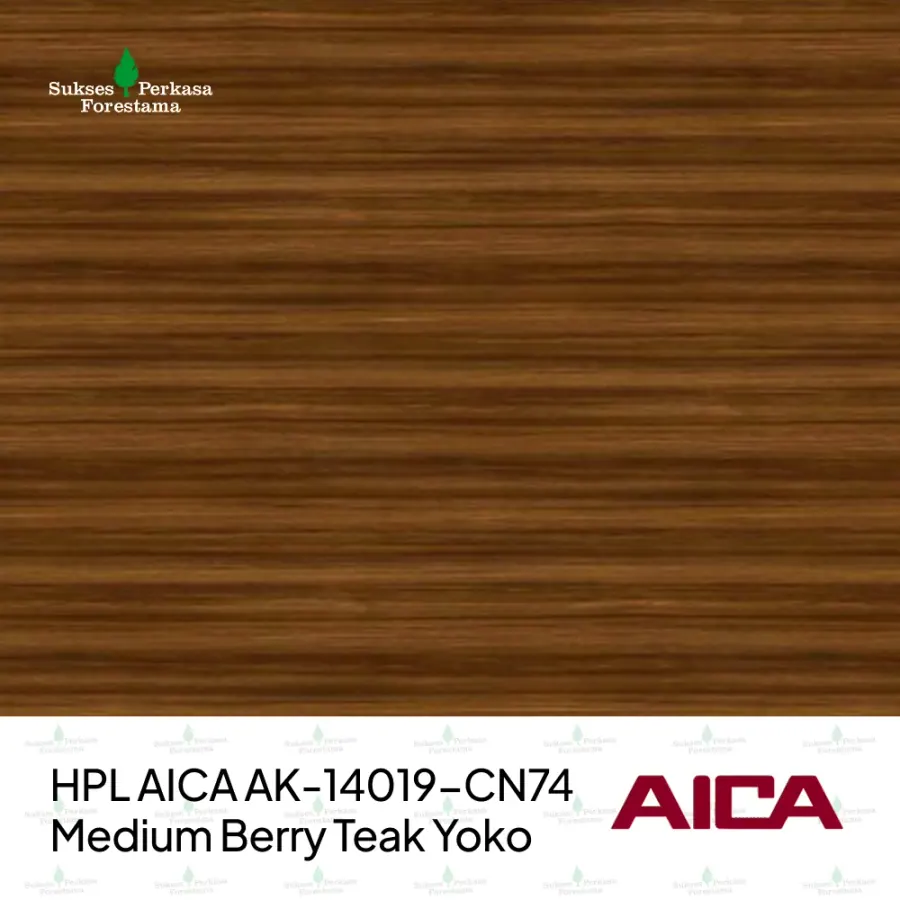 HPL AICA AK-14019-CN74 – Medium Berry Teak Yoko