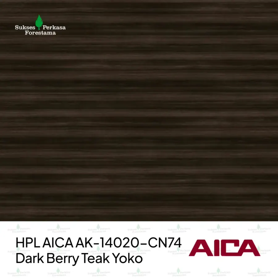 HPL AICA AK-14020-CN74 – Dark Berry Teak Yoko