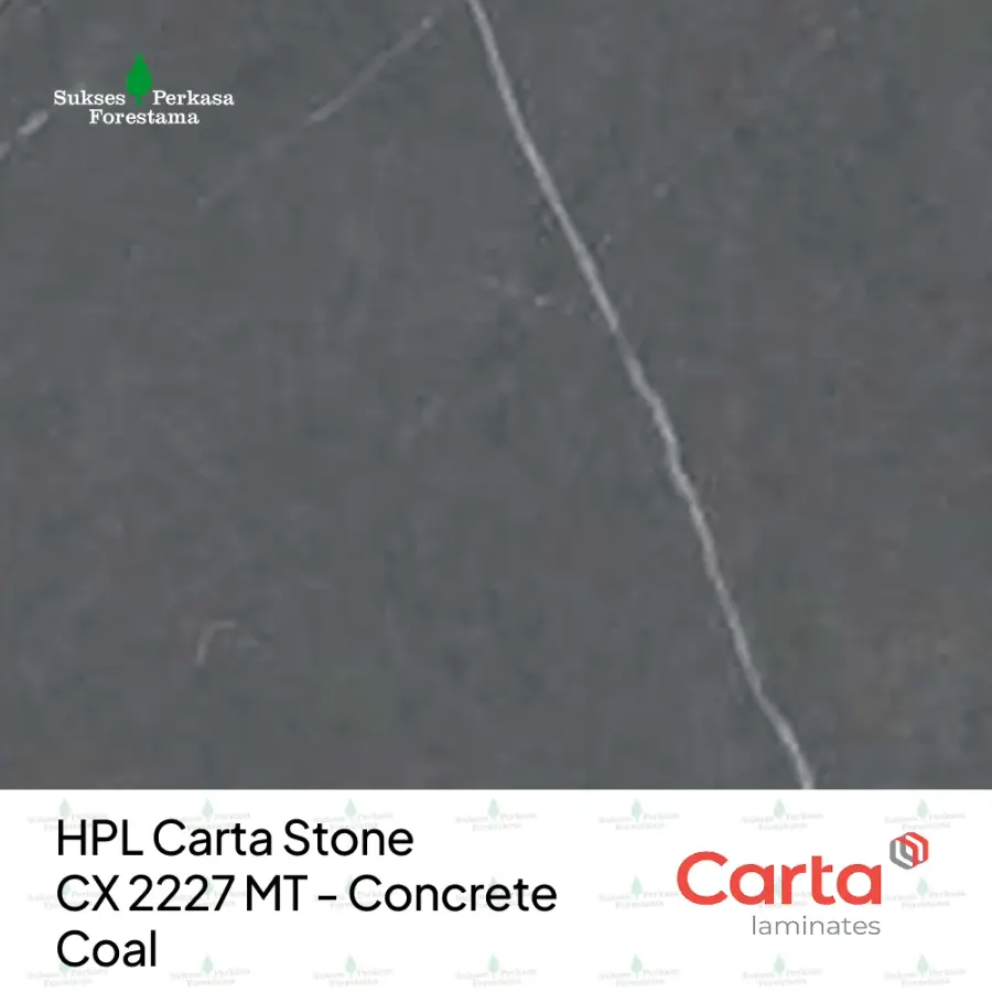 HPL Carta Stone CX 2227 MT - Concrete Coal