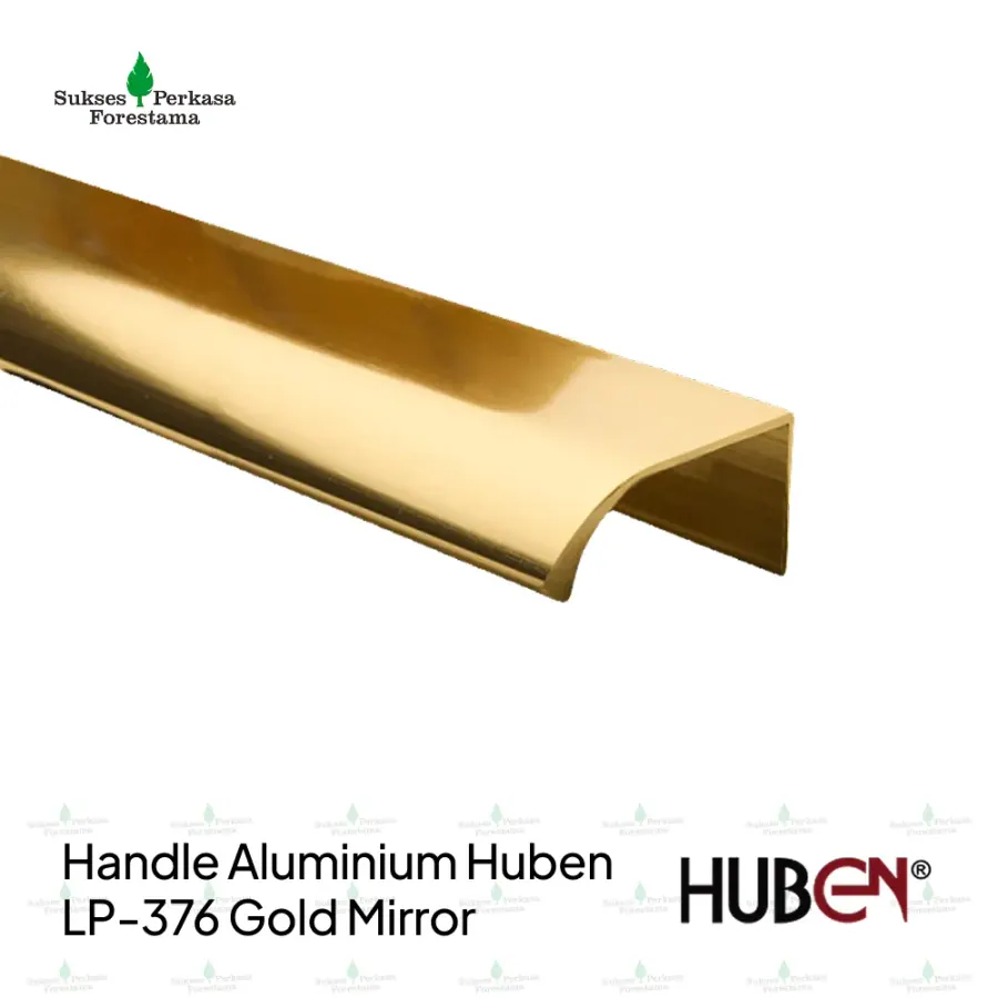 Handle Aluminium Huben LP-376 Gold Mirror