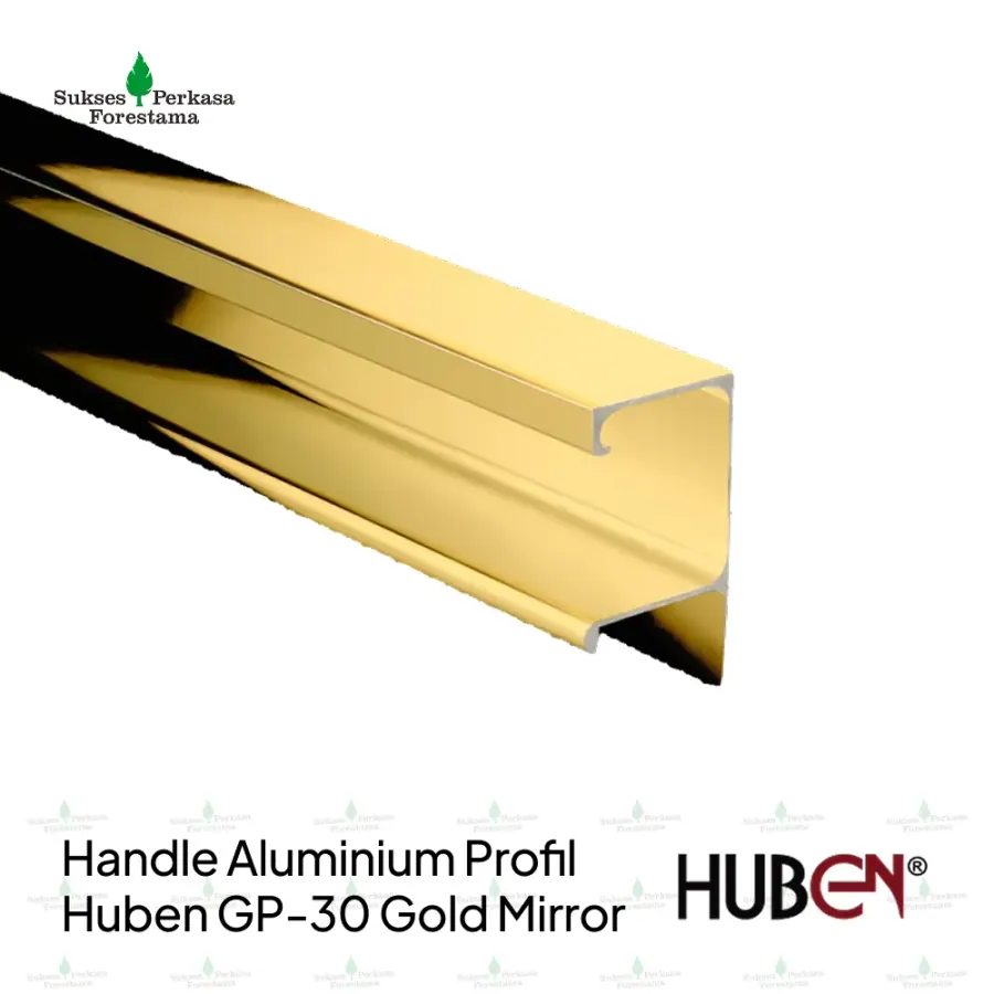 Handle Aluminium Profil Huben GP-30 Gold Mirror