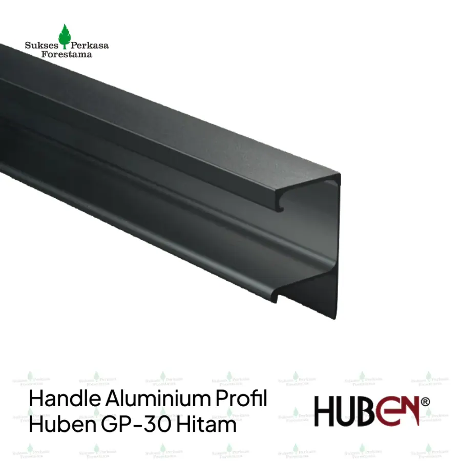 Handle Aluminium Profil Huben GP-30 Hitam
