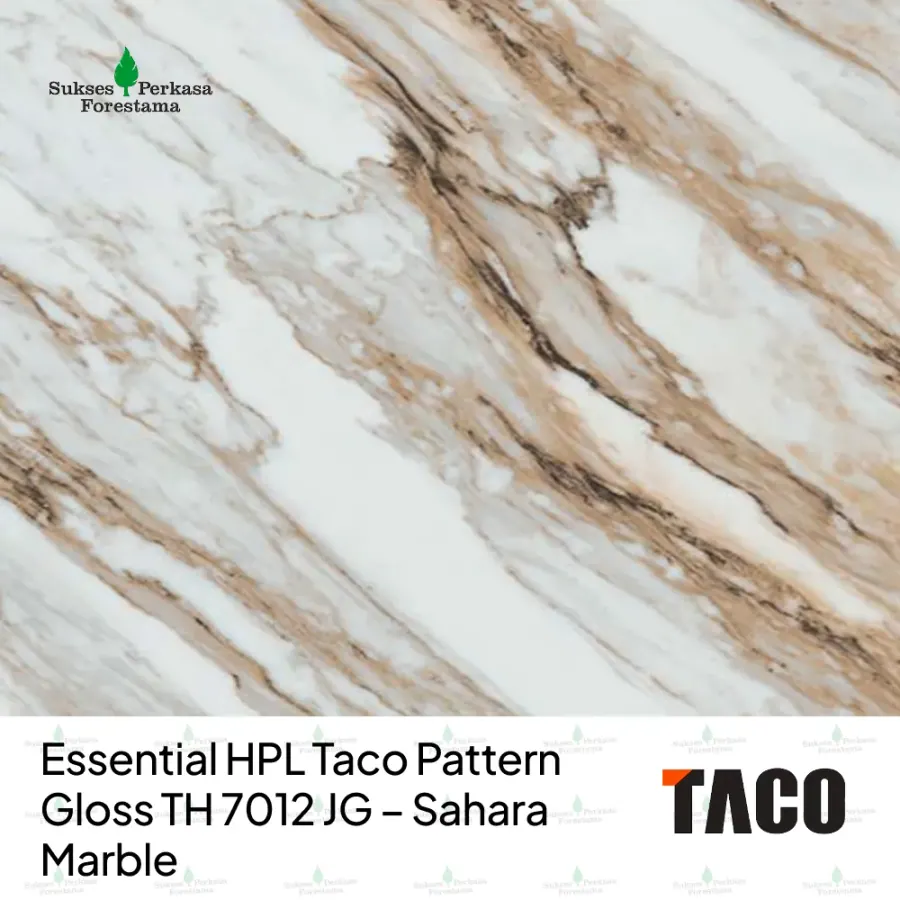 Essential HPL Taco Pattern Gloss TH 7012 JG – Sahara Marble