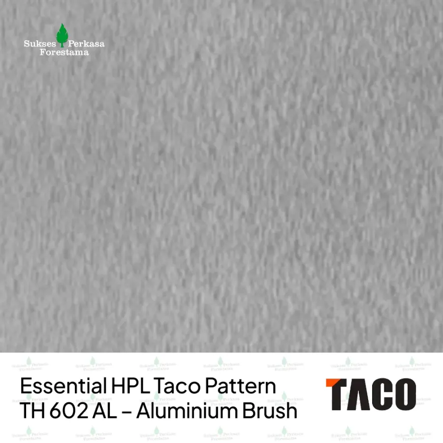 Essential HPL Taco Pattern TH 602 AL – Aluminium Brush