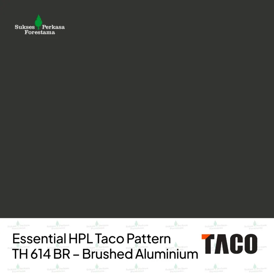 Essential HPL Taco Pattern TH 614 BR – Brushed Aluminium