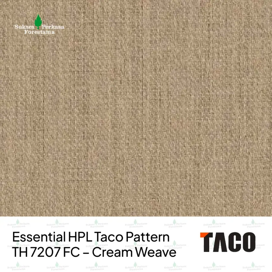Essential HPL Taco Pattern TH 7207 FC – Cream Weave