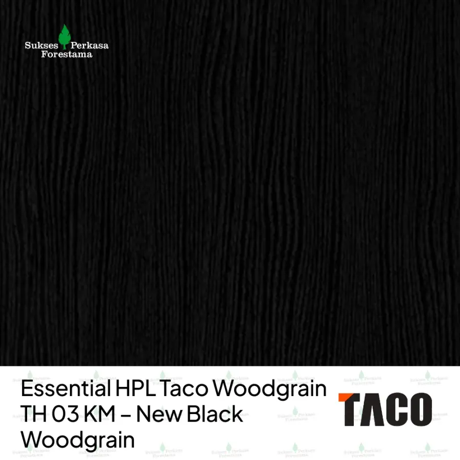 Essential HPL Taco Woodgrain TH 03 KM – New Black Woodgrain