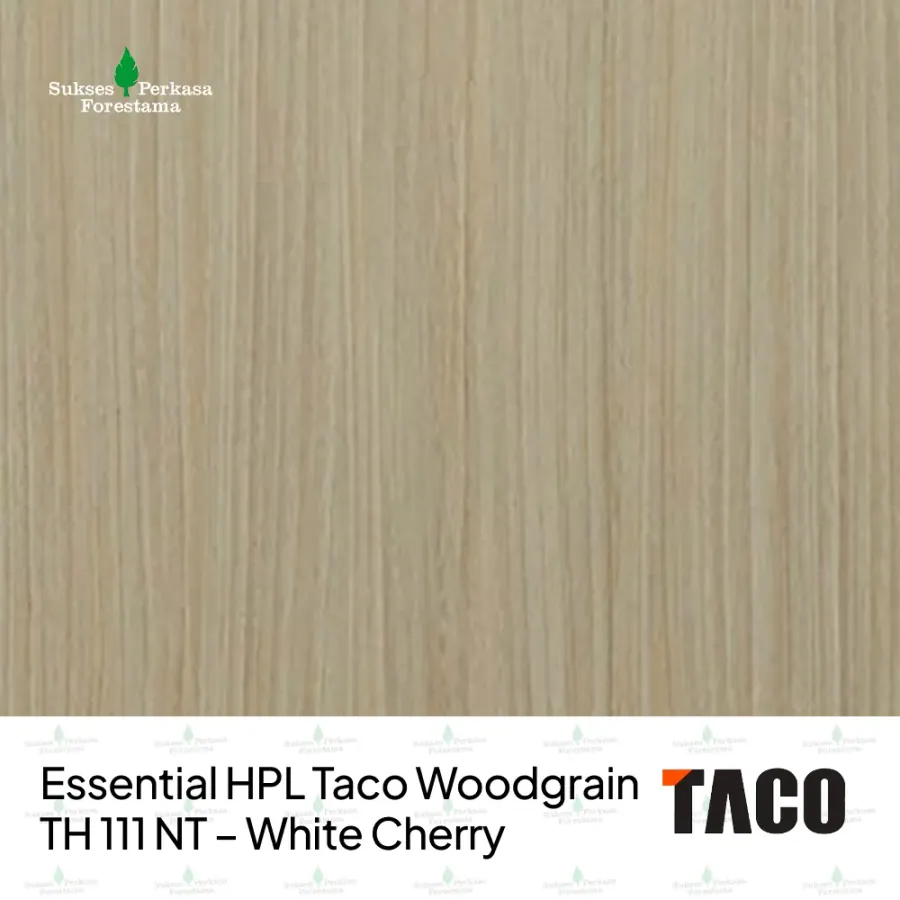 Essential HPL Taco Woodgrain TH 111 NT – White Cherry
